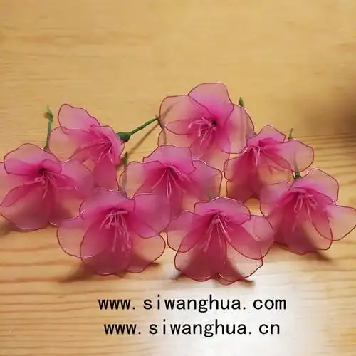 丝网花 杜鹃花材料包 套餐 手工diy制作丝袜花 仿真 新手学习套件