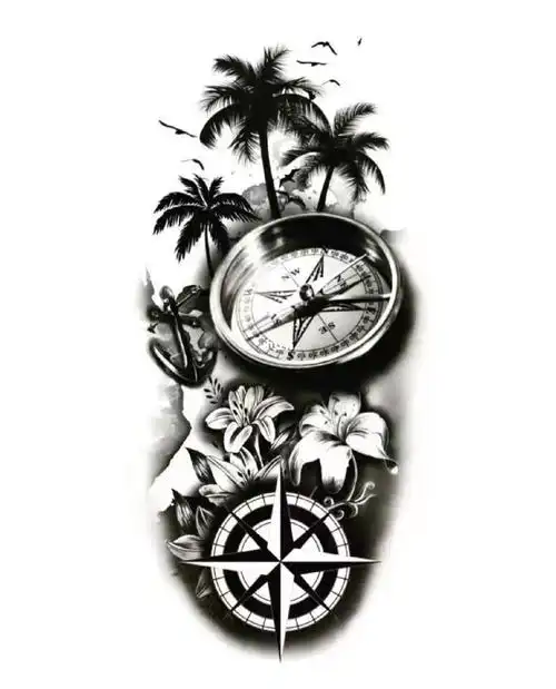 tattooshare罗盘纹身分享