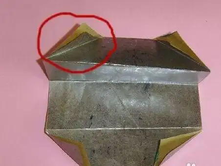 清明节折纸锡箔纸折法