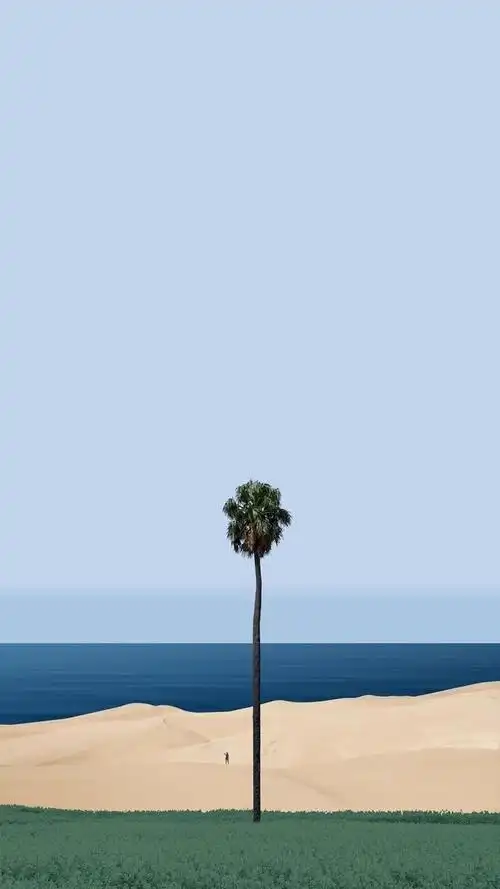 极简壁纸,干净清爽的夏末,天高云淡