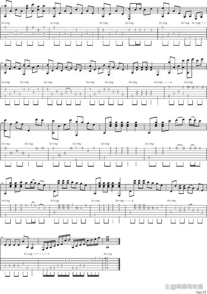 吉他谱《彝族舞曲》免费下载