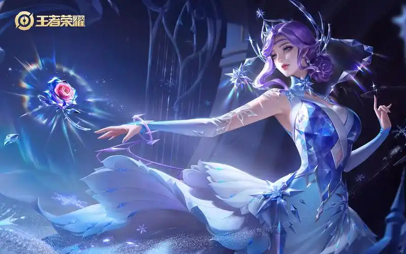 王者荣耀甄姬冰雪圆舞曲高清桌面壁纸_王者荣耀甄姬冰雪圆舞曲高清多