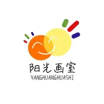 画画美术可爱简约扁平平面logo设计