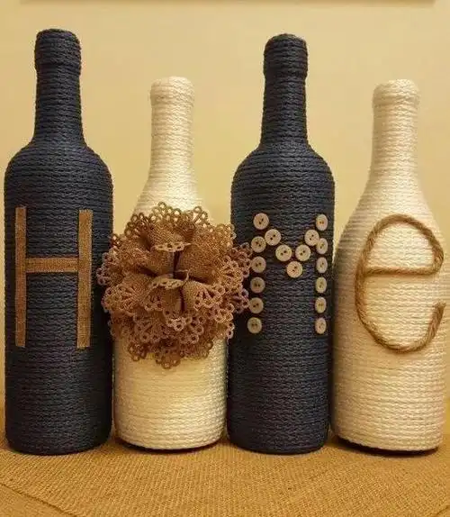 如何把废弃瓶子变成手工(废旧玻璃瓶不要扔)(3)