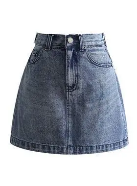 牛仔半身裙a字裙