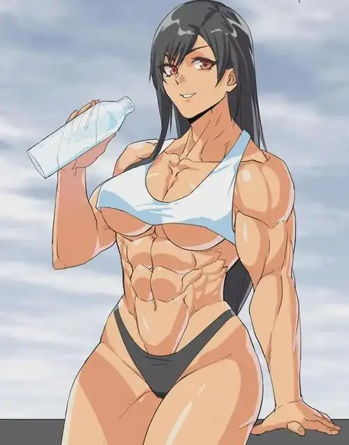 肌肉小姐姐萌版卡通的别样魅力大片高清无水印