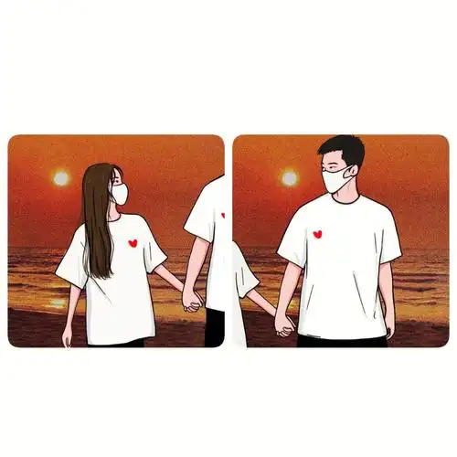 画的牵手情侣的照片做头像85