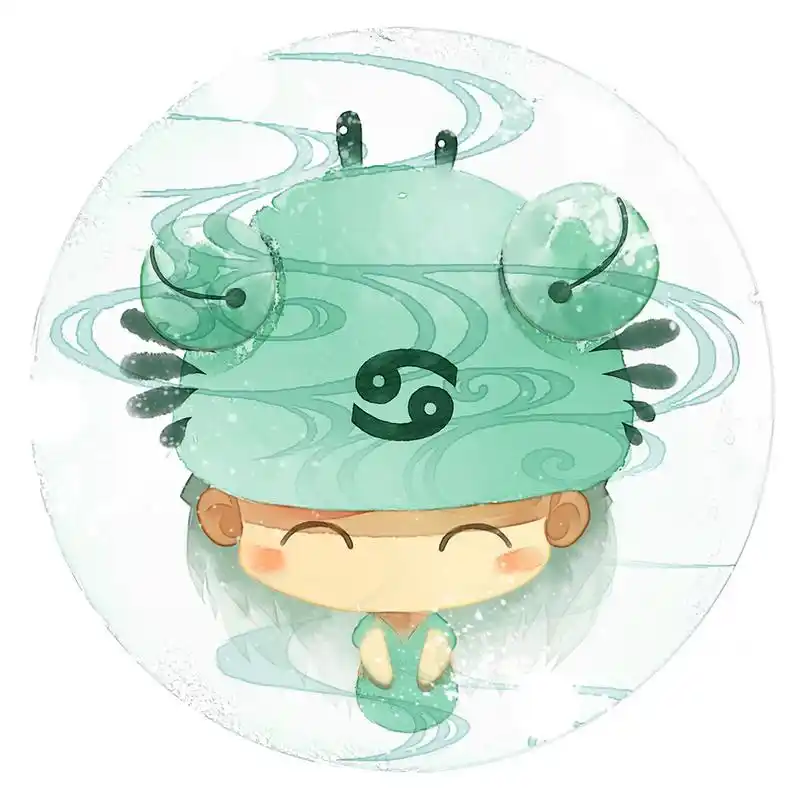 插画@梁阿渣 巨蟹座头像