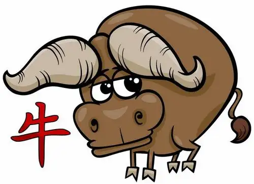 卡通十二生肖之属牛png图片免抠矢量素材