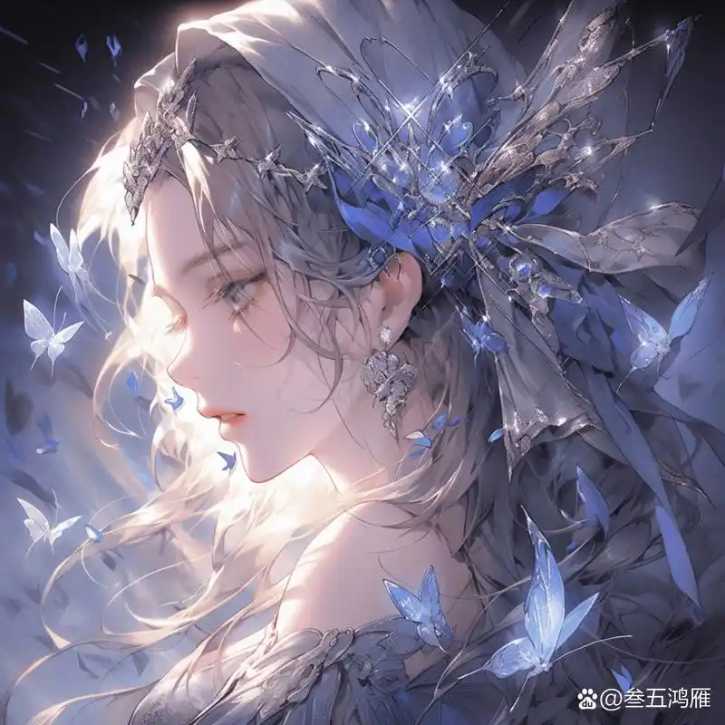 女生头像|蝴蝶少女 你挽指作蝴蝶从窗框上飞起,飞过我指间和眉宇.