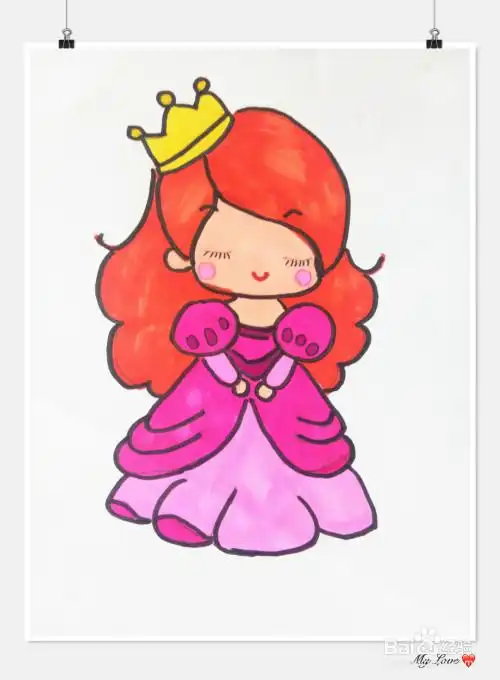 小公主怎么画简单漂亮