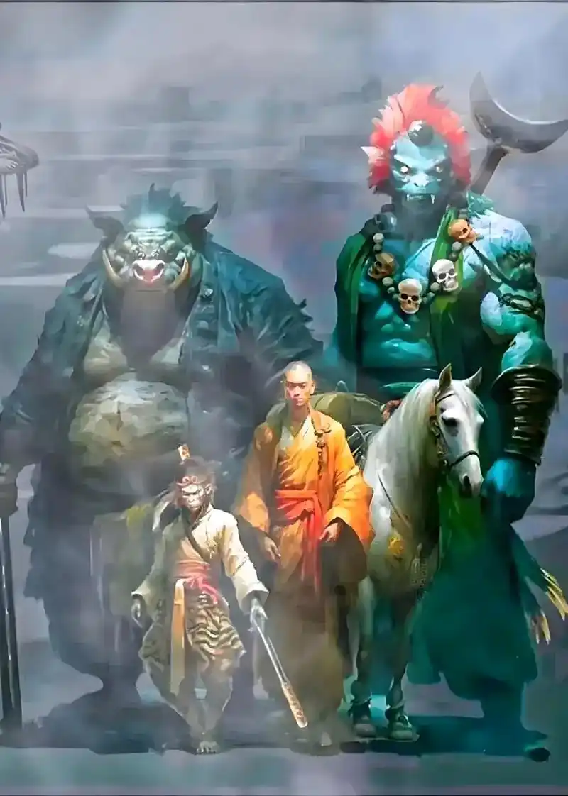 唐僧师徒四人真实长相是怎么样的?经典的86版与原著描写相差巨大!