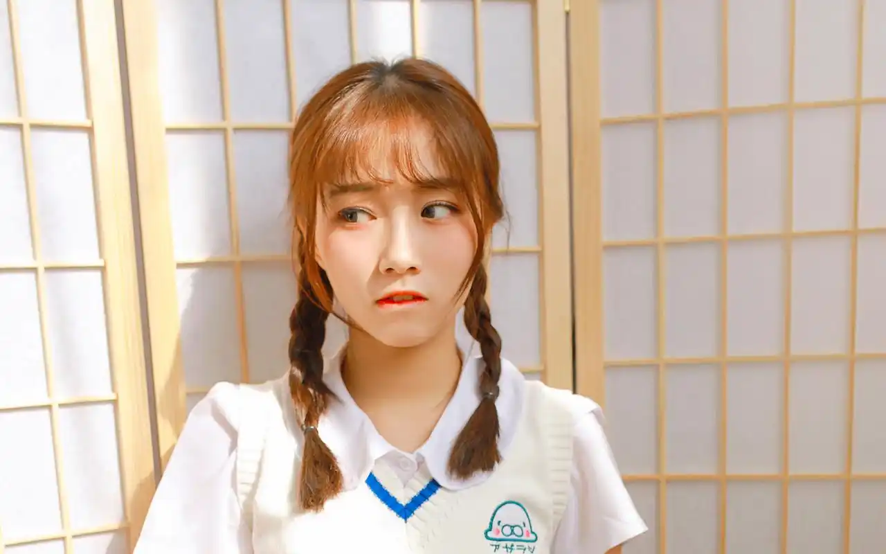 可爱双马尾元气少女清新唯美写真高清大图预览1920×1200_美女壁纸