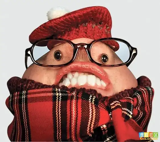 把自己的脸倒过来真有趣