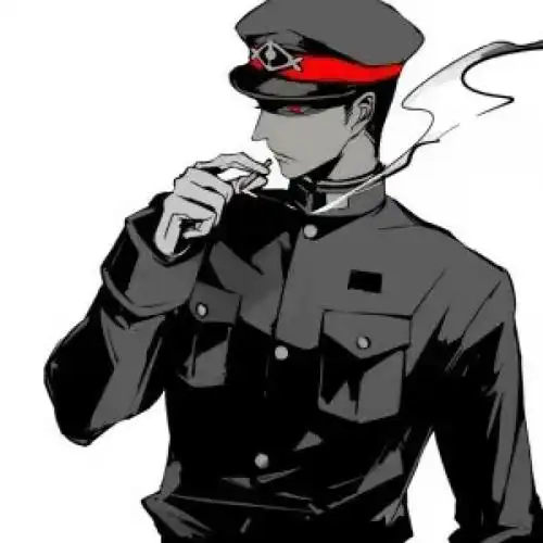 军装 黑白 动漫男头 薯条