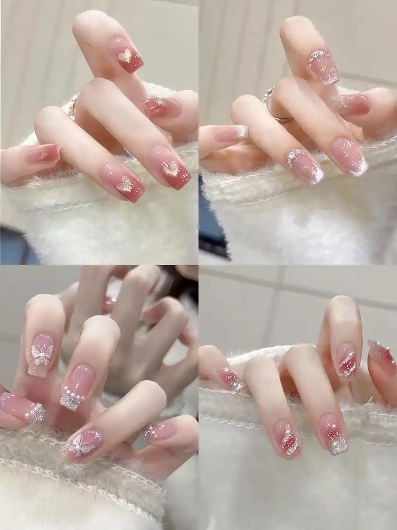 适合夏天的温柔显白美甲.#美甲 #超好看的美甲 #显白美甲 - 抖音