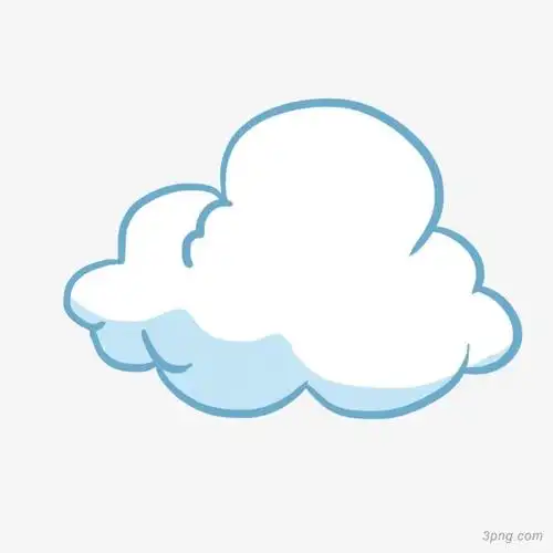 云雾白云白云装饰云层白云卡通彩虹白云风景白云图小树白云手绘白云白