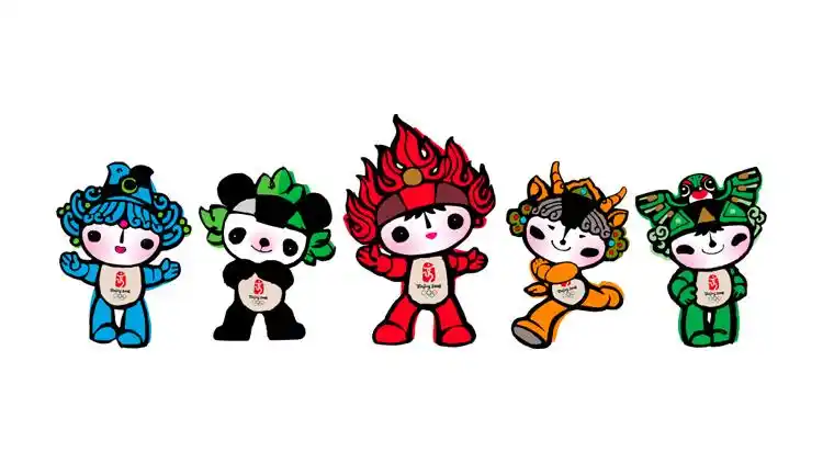 历届奥运会之2008年北京吉祥物"贝贝,晶晶,欢欢,莹莹,妮妮"