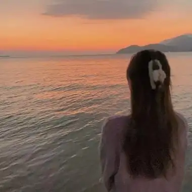 最火女头夕阳 高清唯美的日落夕阳女头图片_女生头像_美头网