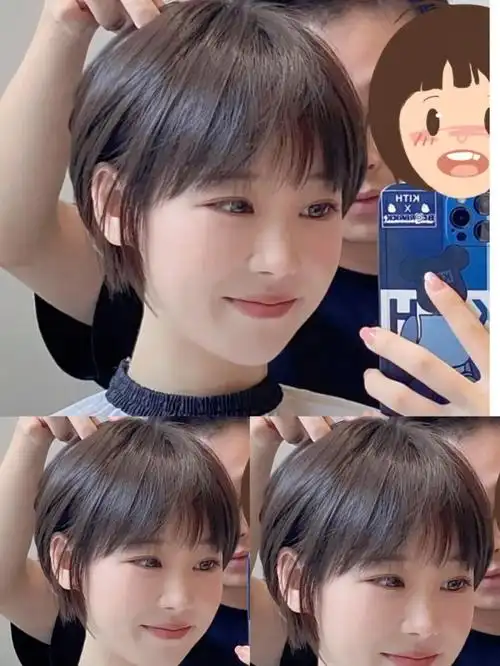 超韩系洋气的女生短发发型82真的很减龄哦