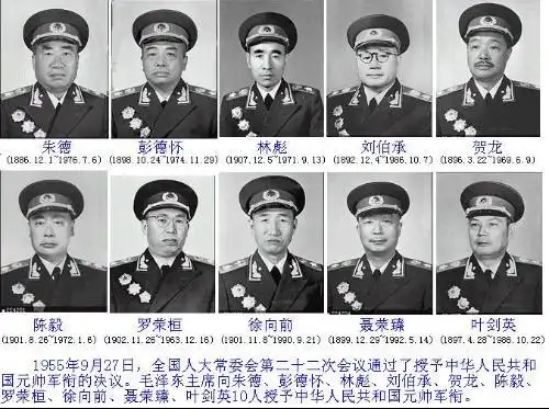com/people/426.html 开国十大元帅排名,照片如下