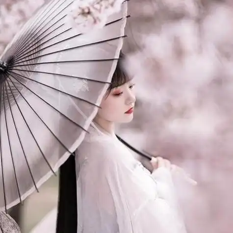 仙气头像古风樱花