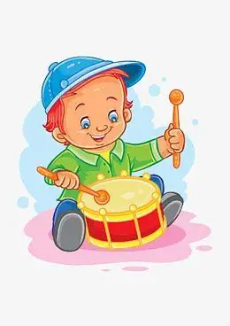 小孩子打鼓