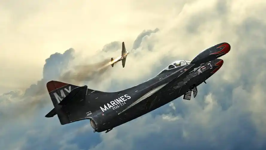 二战的螺旋桨战机桌面壁纸