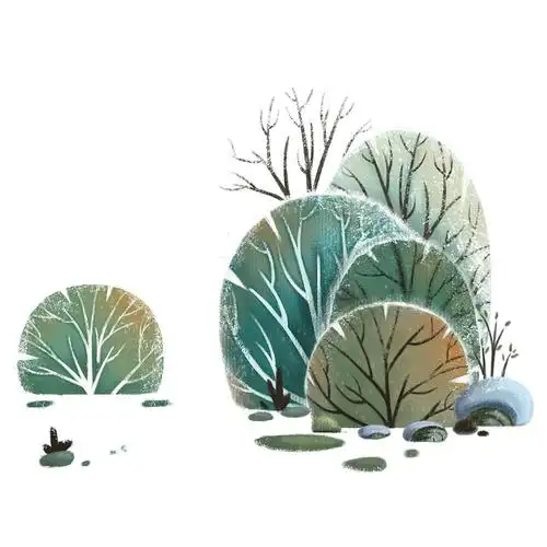 灌木丛类植物手绘|插画|创作习作|憧憬憧憬 - 临摹作品 - 站酷 (zcool