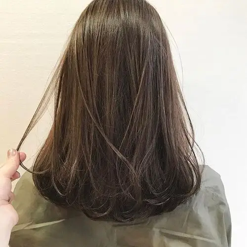 长发发尾内扣纹理烫