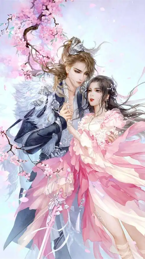 清新唯美古风情侣插画手机壁纸动漫,唯美,高清,插画,古风,手机壁纸