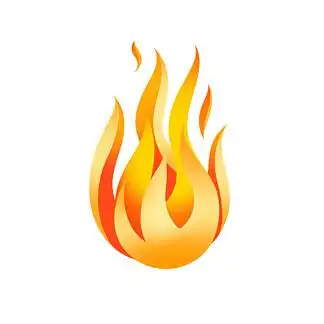 卡通火苗火标志图片