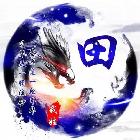 田姓氏头像带字图片男生 田姓氏男生头像合集