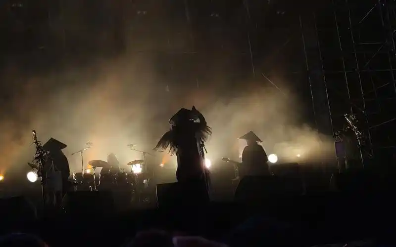 广西南宁【绿野音乐节】【葬尸湖乐队】黑金属乐队震撼开场 现场的