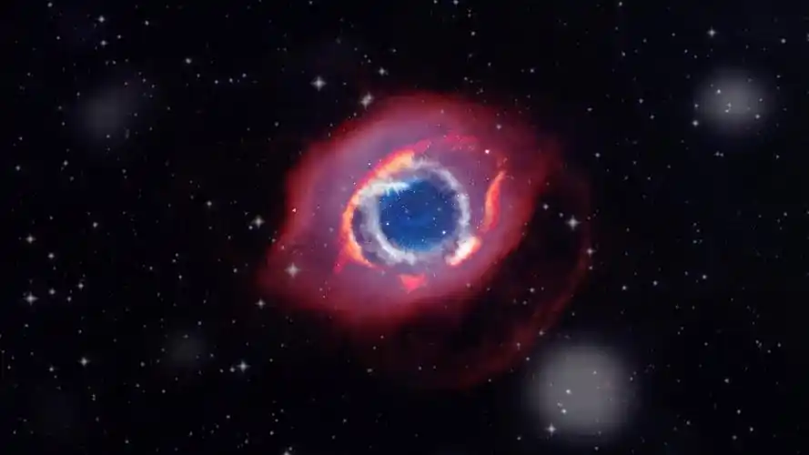 哈勃望远镜拍摄到美丽的"上帝之眼 ",它像一只眼睛,在浩瀚无垠的宇宙