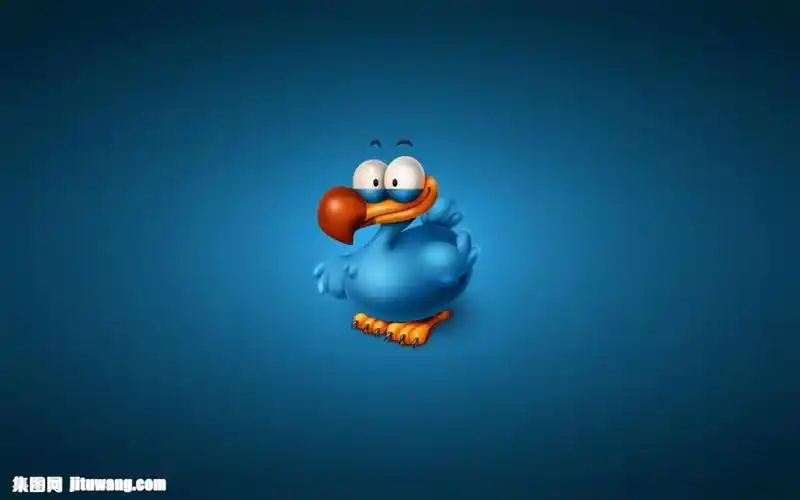 蓝色鸟类漫画壁纸图片下载,卡通小鸟,卡通鸟类,卡通动物漫画,蓝色壁纸