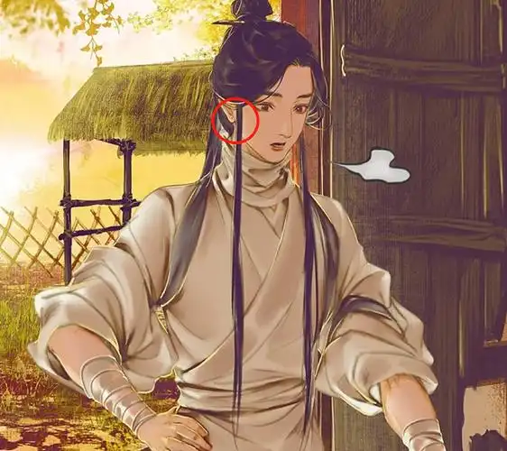 天官赐福漫画谢怜耳洞是画师刻意为之其实是习惯使然