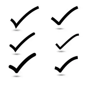 正确的符号图标的向量集.