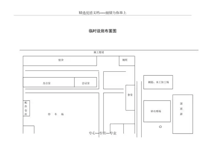 市政道路施工总平面布置图(共2页)