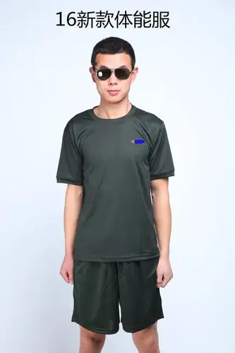 批发07体能服套装正品陆军短袖t恤夏季速干户外军迷特种兵训练服