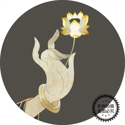 送绣绷苏绣刺绣手工diy套件自绣材料包初学古风自绣入门莲花佛手图