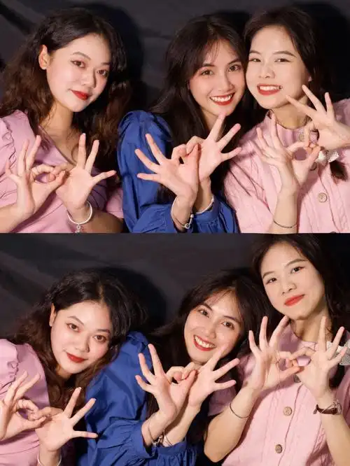 三个人这样拍三个拍照姿势分享