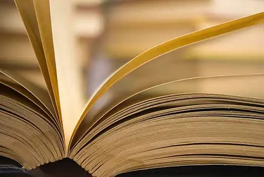 书本,翻开,课本,页面,堆