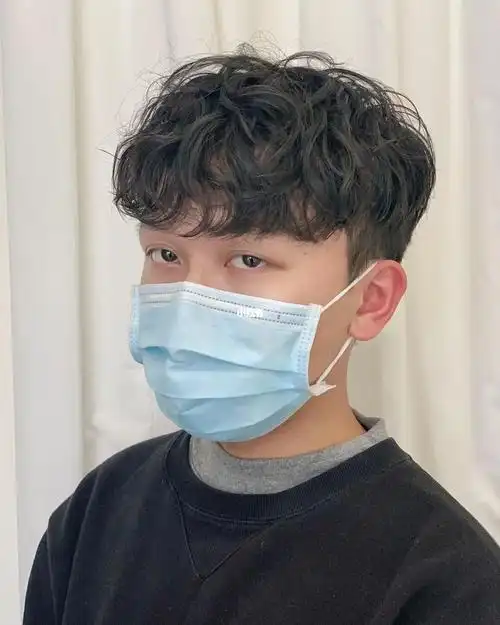 男生羊毛卷韩式纹理烫时髦精致感男士变帅