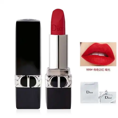 dior迪奥999#哑光 送礼袋 烈艳蓝金唇膏传奇正红极致显白提升气场不挑