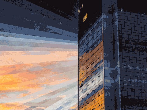 二维图像意境美日落匆忙gif动图_动态图_表情包下载_soogif