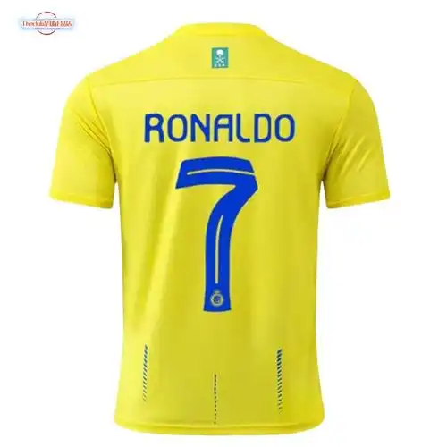 正品沙特2324赛季利雅得胜利7号c罗球衣主场客场短袖球员版足球服