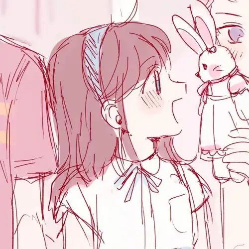 气泡在升高 欢快得连十六分音符都不敢降下一个调#情侣头像  #动漫