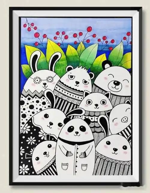 11月最新超经典儿童线描范画每张都是学习的好素材收藏上课省心啦