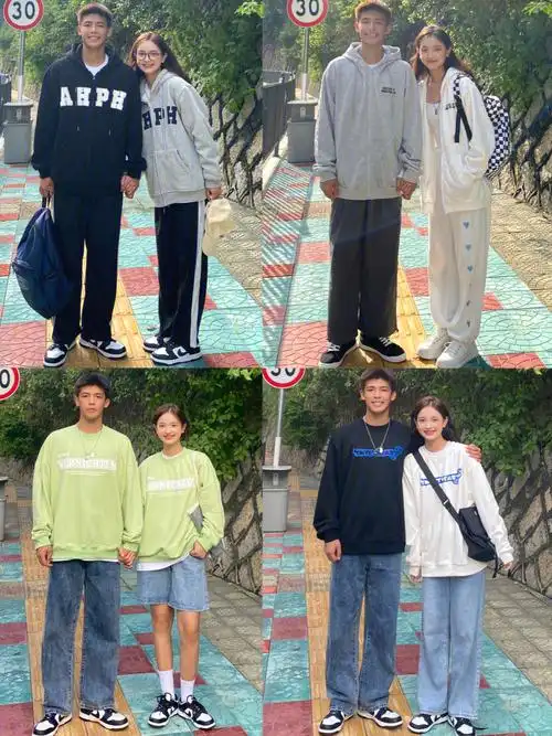 情侣装推荐韩系高中生的卫衣穿搭别错过